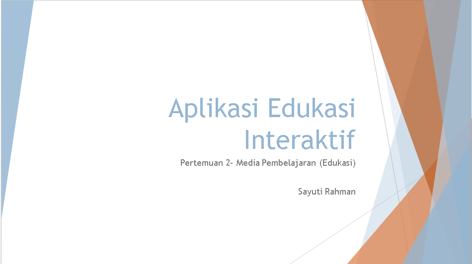 Aplikasi Edukasi Interaktif