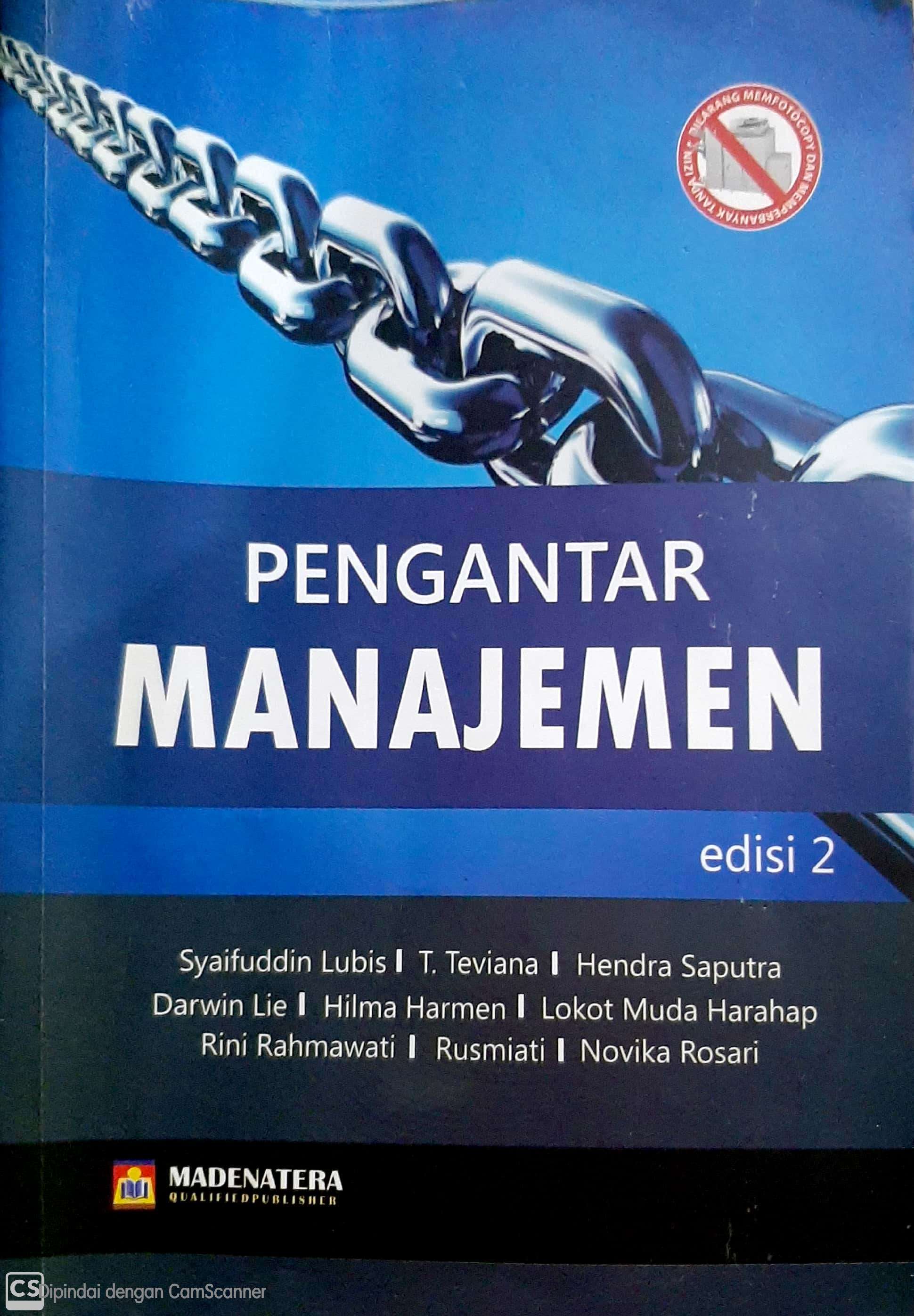 PENGANTAR MANAJEMEN
