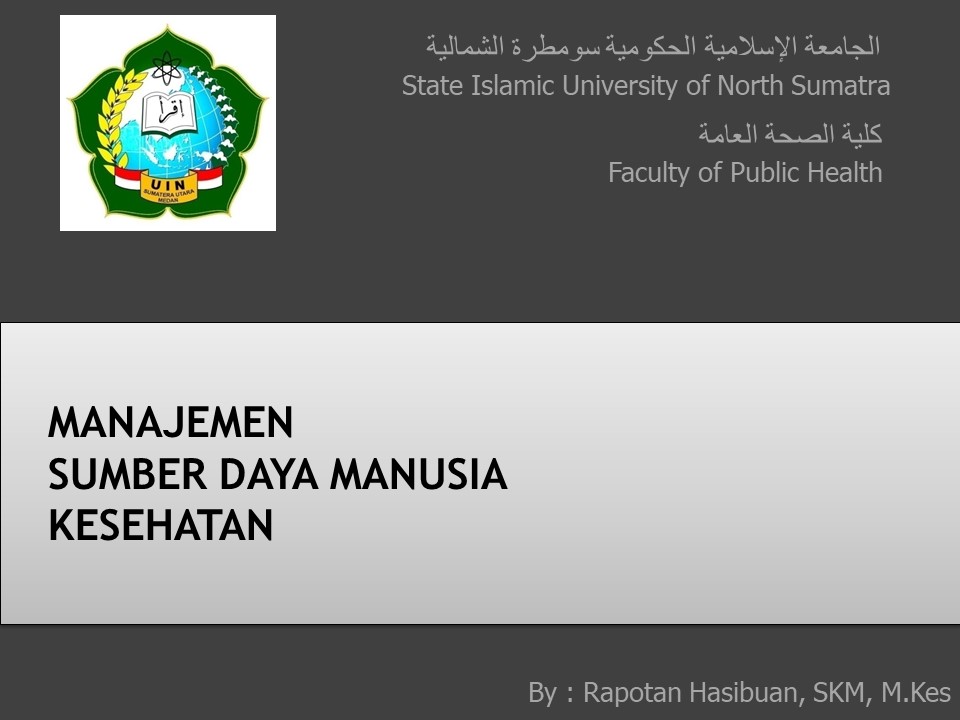 Manajemen Sumber Daya Manusia Kesehatan | Pak Rahas | ©2025