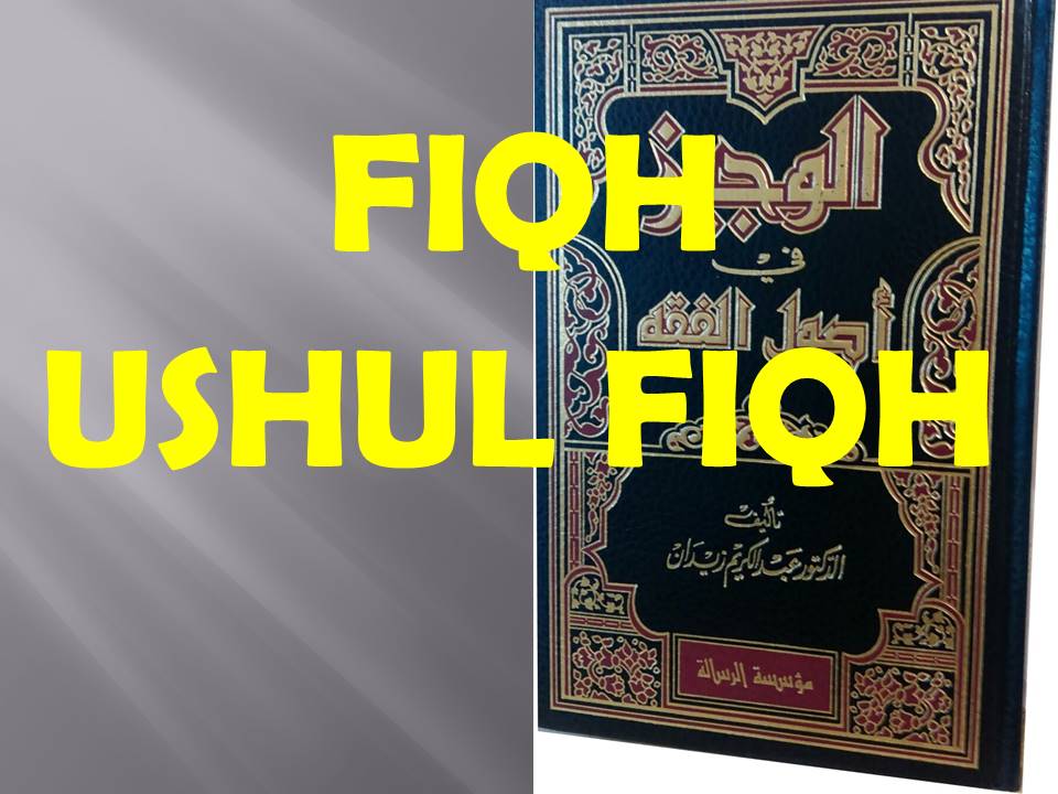 FIQH-USHUL FIQH (PAI-5)