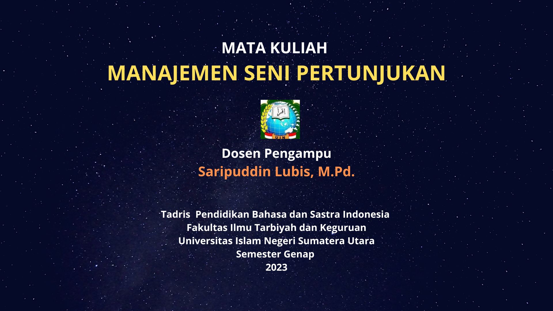 Manajemen Seni Pertunjukan