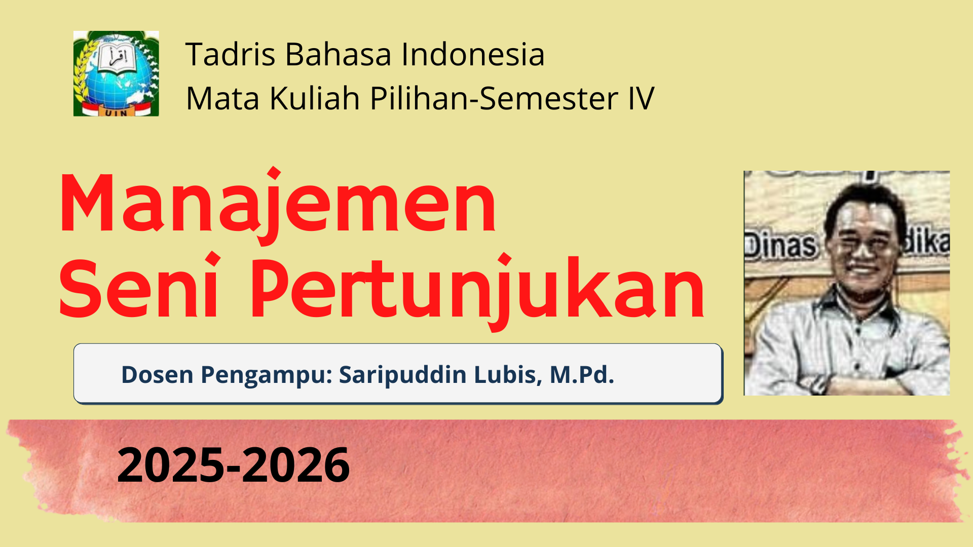 Mata Kuliah Manajemen Seni Pertunjukan